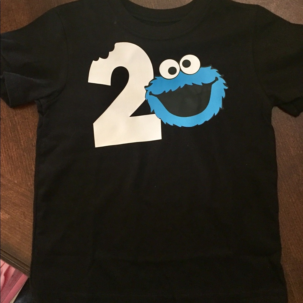 Cookie monster birthday shirt